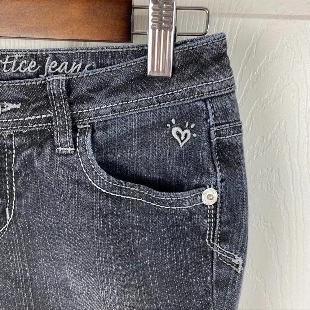 3/$20 Justice Girls Gray Jeans Size 12R